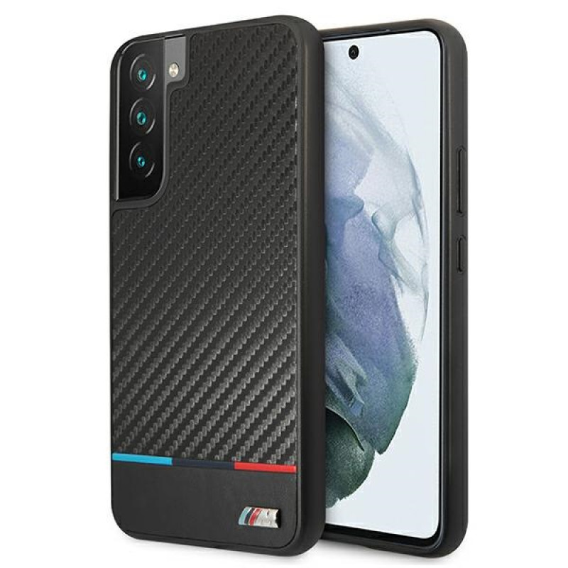 BMW BMHCS22MPUCARTCBK hardcase-hoesje voor Samsung Galaxy S22+, M Collection Triangles, zwart