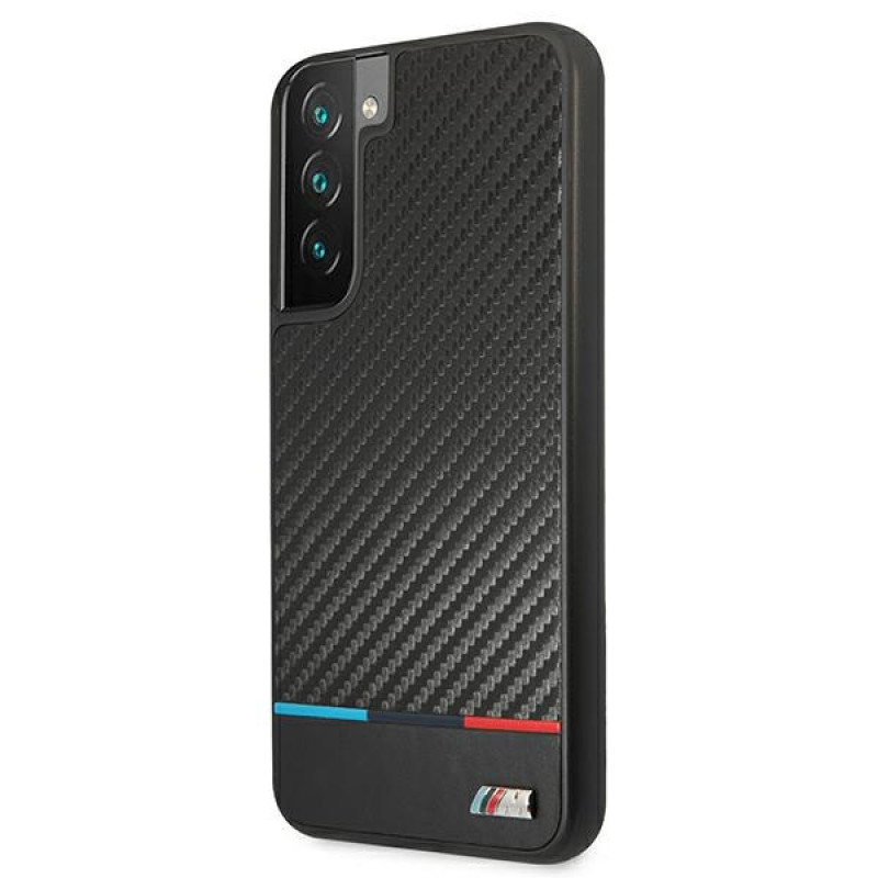 BMW BMHCS22MPUCARTCBK hardcase-hoesje voor Samsung Galaxy S22+, M Collection Triangles, zwart