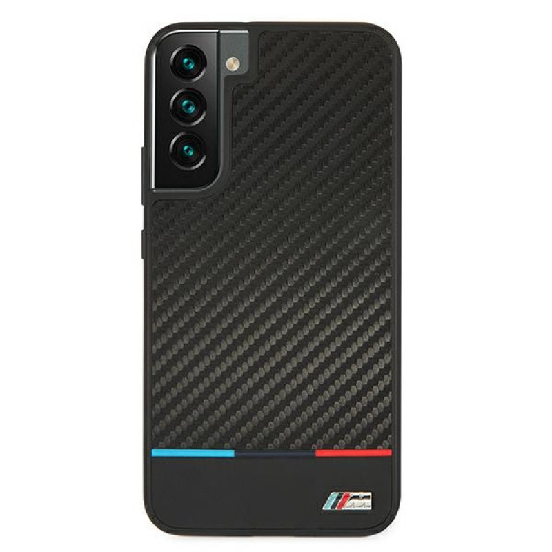 BMW BMHCS22MPUCARTCBK hardcase-hoesje voor Samsung Galaxy S22+, M Collection Triangles, zwart
