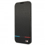 BMW BMBKS22MPUCARTCBK bookcase-hoesje voor Samsung Galaxy S22+, M Collection Triangles, zwart