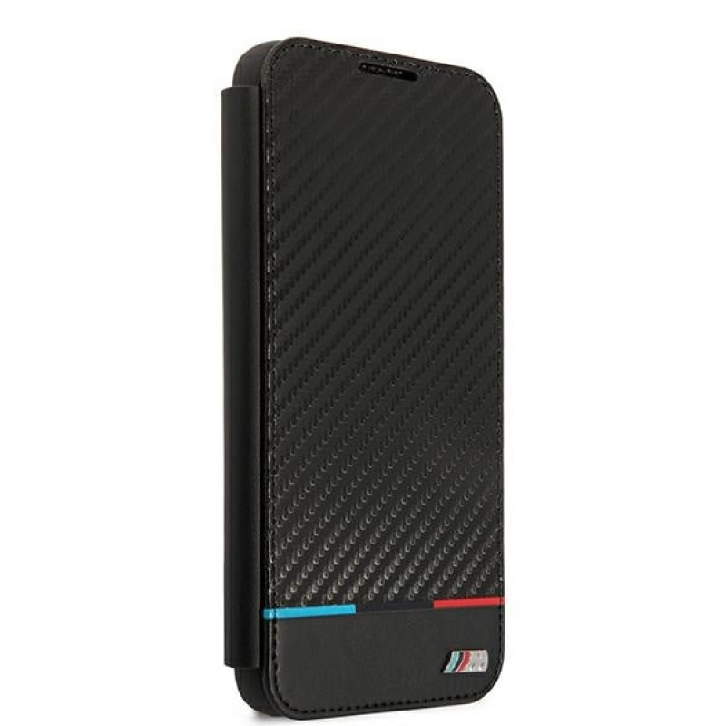 BMW BMBKS22MPUCARTCBK bookcase-hoesje voor Samsung Galaxy S22+, M Collection Triangles, zwart