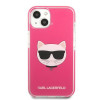 Karl Lagerfeld KLHCP13STPECPI hardcase-hoesje voor Apple iPhone 13 mini 5,4″, Choupette Head, fuchsia