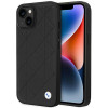 BMW BMHCP14S22RQDK Leather Quilted harde hoes voor iPhone 14 6,1", zwart