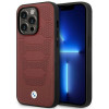 BMW BMHMP14X22RPSR Leather Seats Pattern MagSafe hoesje voor Apple iPhone 14 Pro Max 6,7″, bordeauxrood