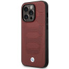 BMW BMHMP14X22RPSR Leather Seats Pattern MagSafe hoesje voor Apple iPhone 14 Pro Max 6,7″, bordeauxrood