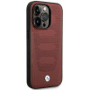 BMW BMHMP14X22RPSR Leather Seats Pattern MagSafe hoesje voor Apple iPhone 14 Pro Max 6,7″, bordeauxrood
