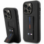 BMW BMHCP14L22GSLK Grip Stand Hot Stamp harde hoes voor Apple iPhone 14 Pro, zwart