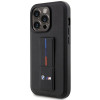 BMW BMHCP14L22GSLK Grip Stand Hot Stamp harde hoes voor Apple iPhone 14 Pro, zwart