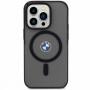 BMW BMHMP14MDSLK Signature MagSafe harde hoes voor Apple iPhone 14 Plus / 15 Plus, zwart