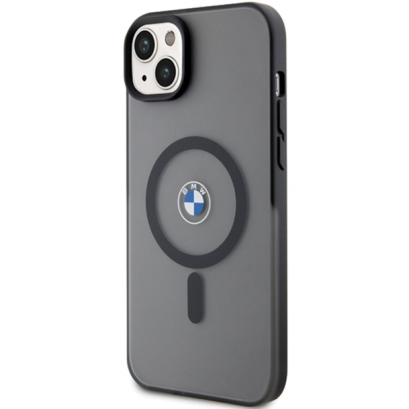 BMW BMHMP14MDSLK Signature MagSafe harde hoes voor Apple iPhone 14 Plus / 15 Plus, zwart