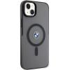 BMW BMHMP14MDSLK Signature MagSafe harde hoes voor Apple iPhone 14 Plus / 15 Plus, zwart