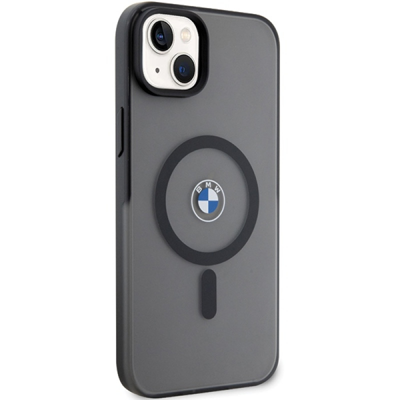 BMW BMHMP14MDSLK Signature MagSafe harde hoes voor Apple iPhone 14 Plus / 15 Plus, zwart