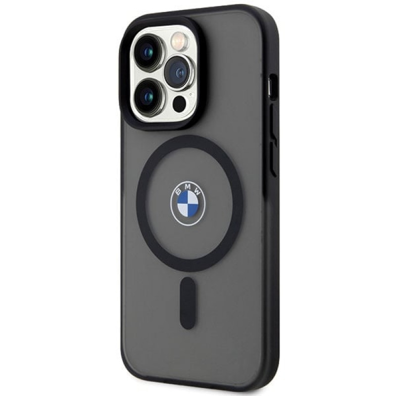 BMW BMHMP14LDSLK Signature MagSafe harde hoes voor Apple iPhone 14 Pro, zwart