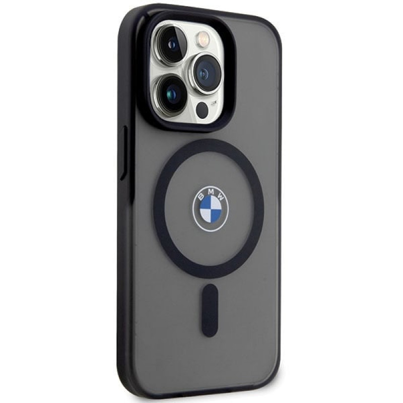 BMW BMHMP14LDSLK Signature MagSafe harde hoes voor Apple iPhone 14 Pro, zwart