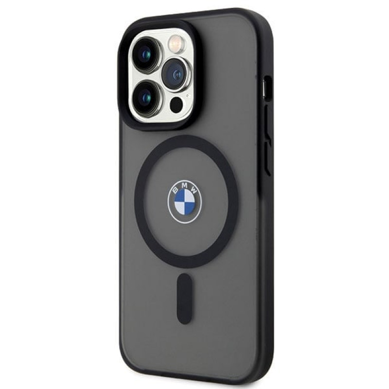 BMW BMHMP14XDSLK Signature MagSafe harde hoes voor Apple iPhone 14 Pro Max, zwart