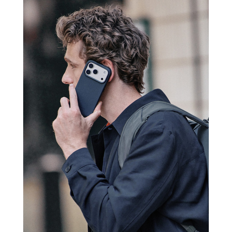Mujjo Troubadour leren hoesje voor Apple iPhone 18 Pro / 17 Pro, MagSafe, basalt