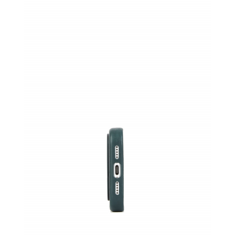 Mujjo Troubadour leren hoesje voor Apple iPhone 18 Pro / 17 Pro, MagSafe, obsidiaangroen