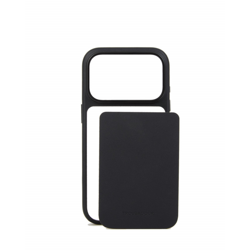 Mujjo Troubadour Modular leren hoesje voor Apple iPhone 18 Pro / 17 Pro, MagSafe, zwart