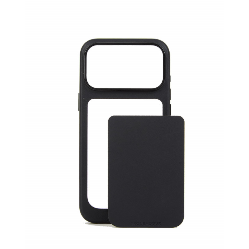 Mujjo Troubadour Modular Leather Case leren hoesje voor Apple iPhone 18 Pro Max / 17 Pro Max, MagSafe, zwart