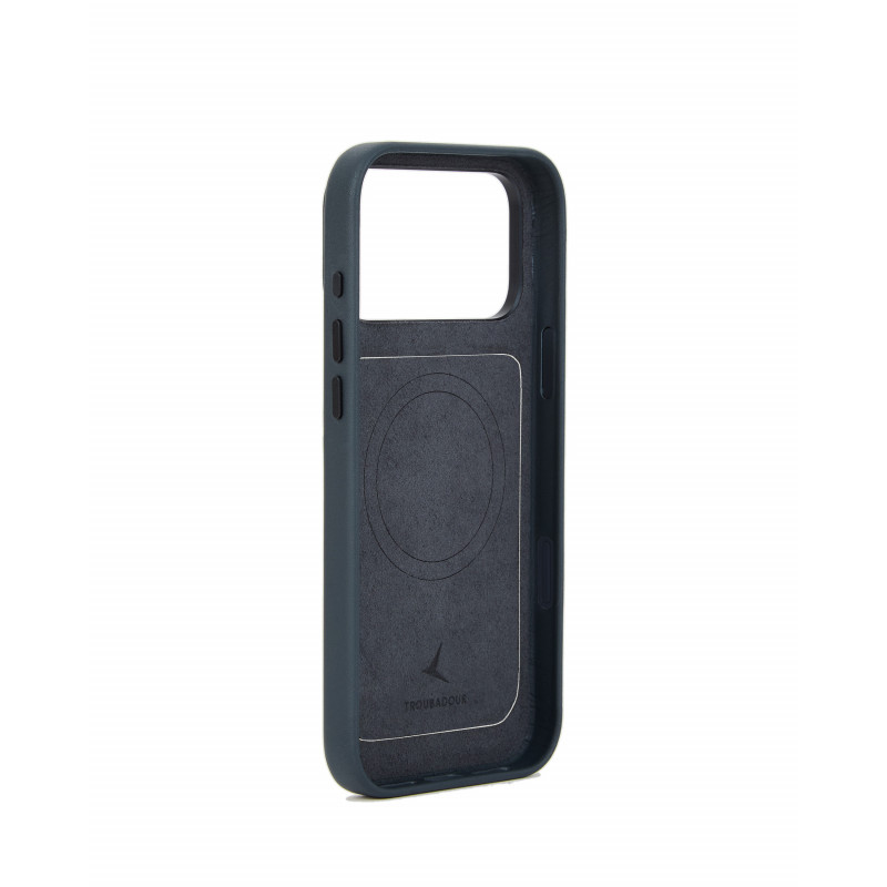 Mujjo Troubadour Modular Leather Case leren hoesje voor Apple iPhone 18 Pro Max / 17 Pro Max, MagSafe, basalt
