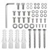 Maclean MC-200 W plafondbeugel voor projectoren, staal, 54–320 mm, tot 13,5 kg, wit