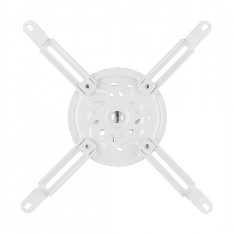 Maclean MC-200 W plafondbeugel voor projectoren, staal, 54–320 mm, tot 13,5 kg, wit
