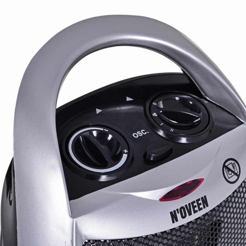 Noveen PTC09 keramische ventilatorkachel, 1500 W, grijs