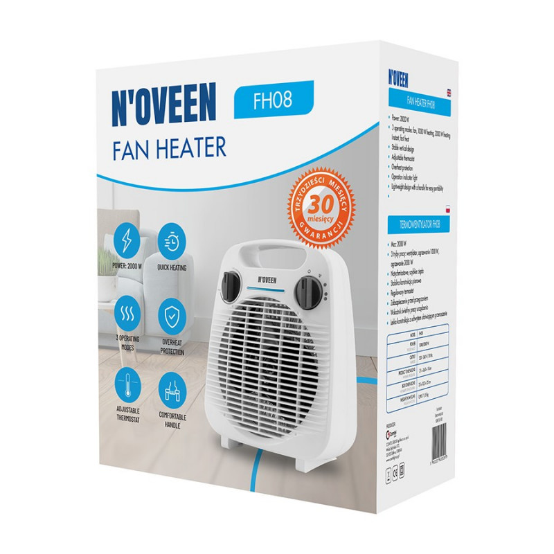 Noveen FH08 ventilatorkachel