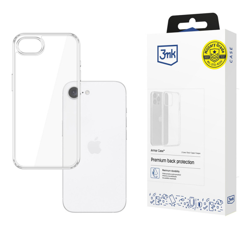 3MK Armor Case hoesje voor Apple iPhone 17e / 16e, transparant