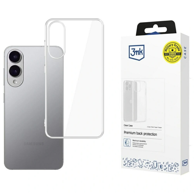 3MK Clear Case hoesje voor Samsung Galaxy S25 Edge, transparant