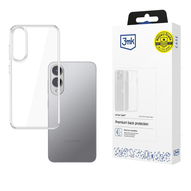 3MK Armor Case telefoonhoesje voor Samsung Galaxy S25 Edge, transparant