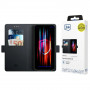 3MK Wallet Case portemonneehoesje voor Samsung Galaxy S25 Edge, zwart