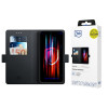 3MK Wallet Case portemonneehoesje voor Samsung Galaxy S25 Edge, zwart