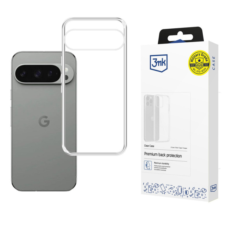 3MK Clear Case telefoonhoesje voor Google Pixel 10 / Pixel 10 Pro, transparant