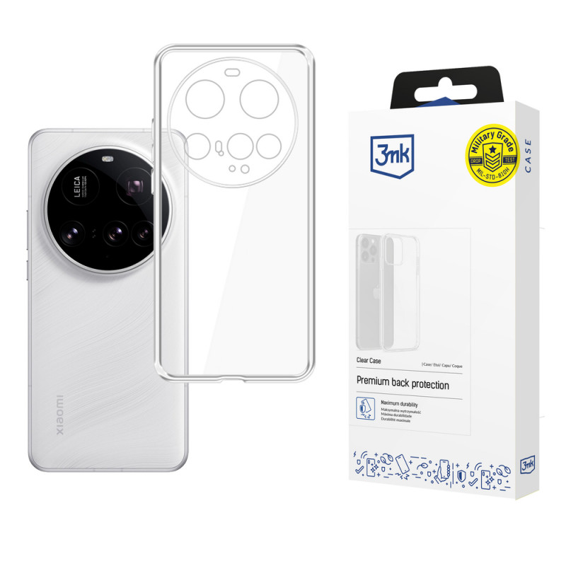 3MK Clear Case hoesje voor Xiaomi 15 Ultra, transparant