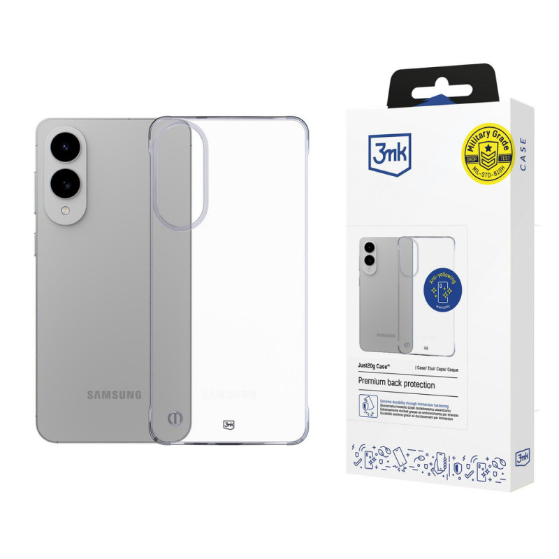 3MK Just20g Clear Case hoesje voor Samsung Galaxy S25 Edge, transparant
