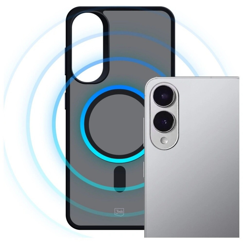 3MK Smoke MagCase hoesje voor Samsung Galaxy S25 Edge, zwart