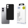 3MK siliconen hoesje voor Samsung Galaxy S25 Edge, zwart