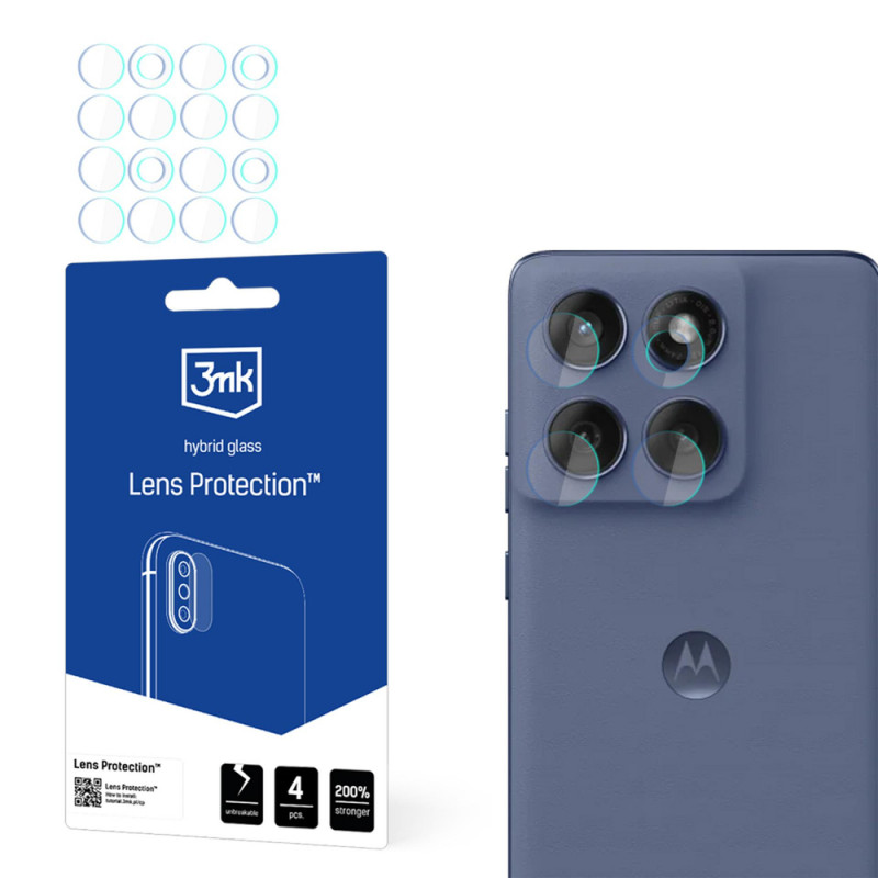 3MK Lens Protection hybride glas voor cameralens Motorola Edge 60 Fusion / Edge 60 (4 st.)