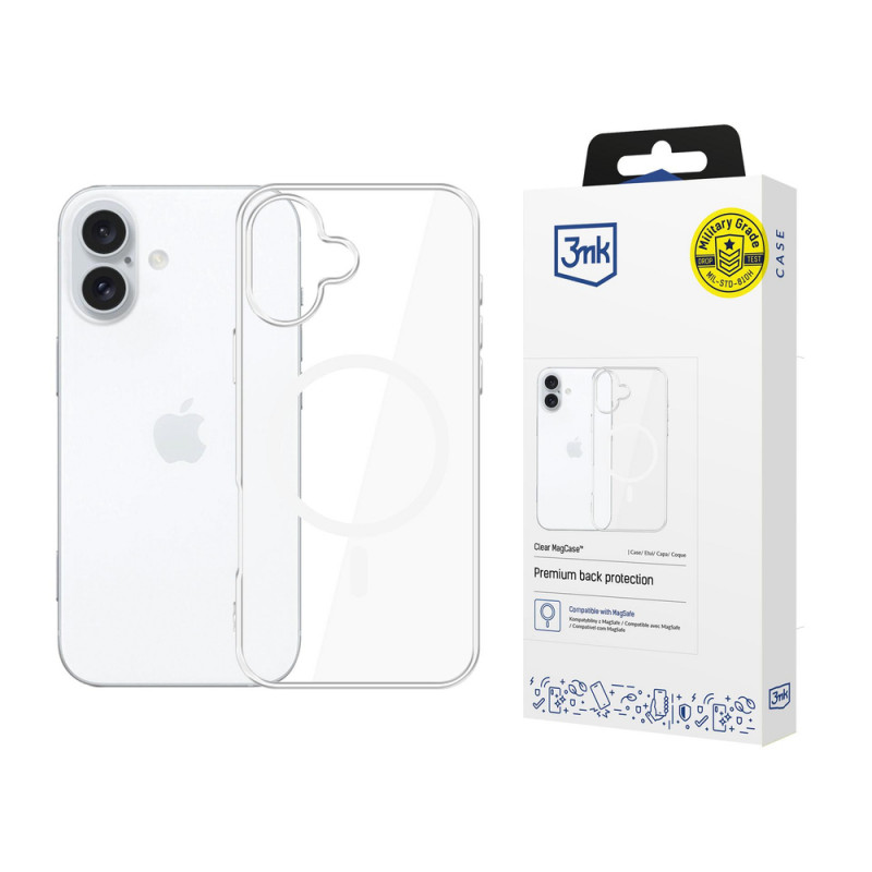3MK Clear MagCase hoesje voor Apple iPhone 17, transparant
