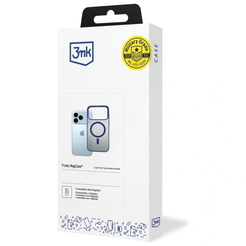 3mk Frosty MagCase hoesje voor Apple iPhone 17 Pro Max, blauw