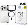 3mk Satin Armor MagCase hoesje voor Apple iPhone 17 Pro Max, transparant zwart