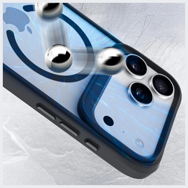 3mk Satin Armor MagCase hoesje voor Apple iPhone 17 Pro Max, transparant zwart