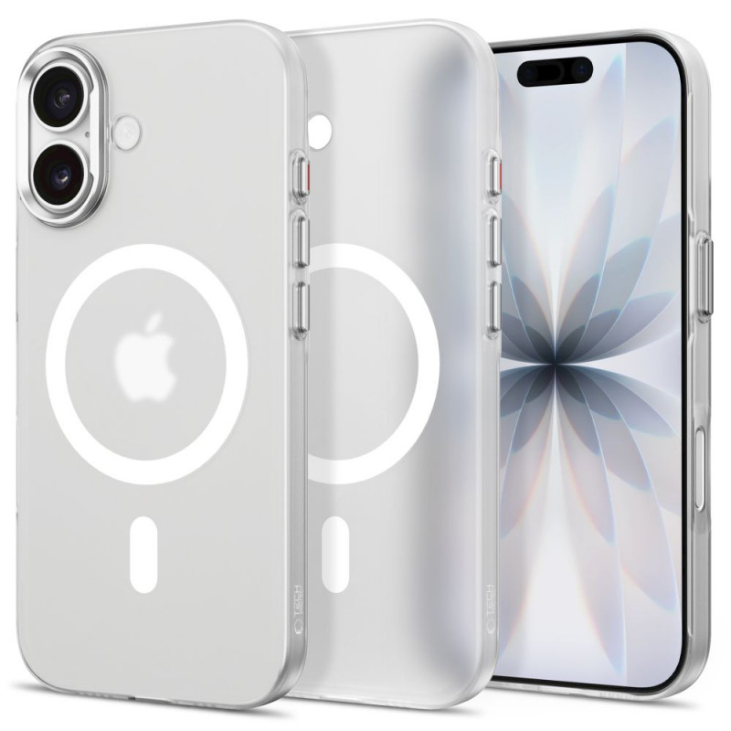 Tech-Protect MagZero MagSafe hoesje voor Apple iPhone 17, mat wit