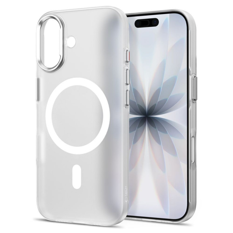 Tech-Protect MagZero MagSafe hoesje voor Apple iPhone 17, mat wit