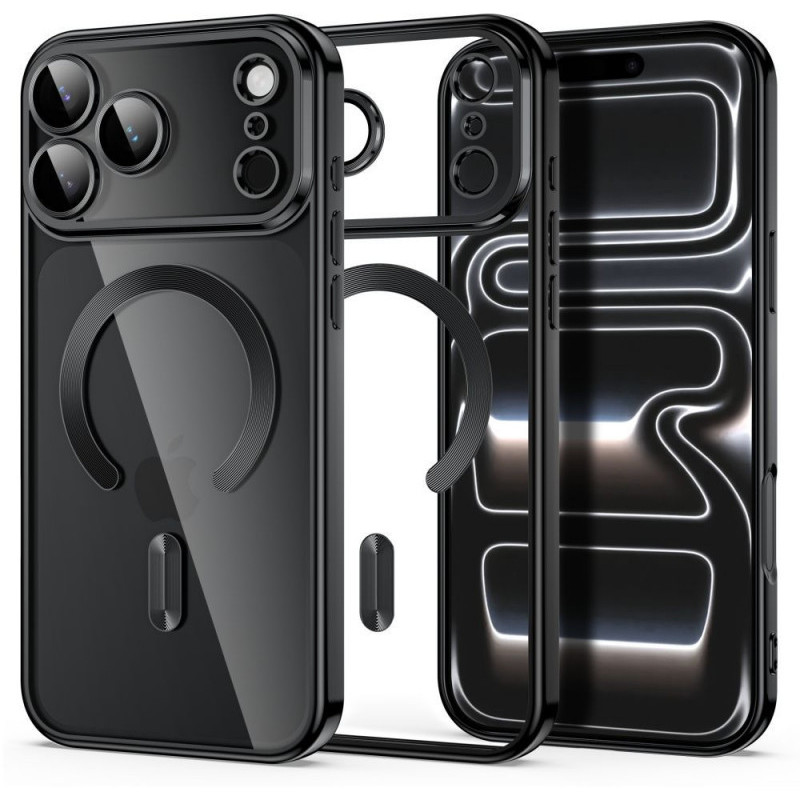 Tech-Protect MagFlex MagSafe hoesje voor Apple iPhone 17 Pro Max / 18 Pro Max, glanzend zwart