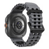 Tech-Protect Iconband Pro bandje voor Samsung Galaxy Watch Ultra 1 / 2 (2024-2026), 47 mm, grijs/zwart