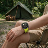 Tech-Protect Iconband Pro bandje voor Samsung Galaxy Watch Ultra 1 / 2 (2024-2026), 47 mm, limoengroen/zwart