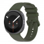 Tech-Protect Silicone Evo bandje voor Samsung Galaxy Watch 8 / 9 / Classic (40 / 44 / 46 mm), legergroen