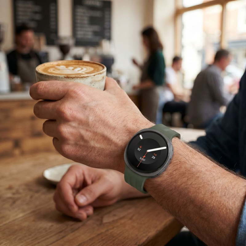 Tech-Protect Silicone Evo bandje voor Samsung Galaxy Watch 8 / 9 / Classic (40 / 44 / 46 mm), legergroen